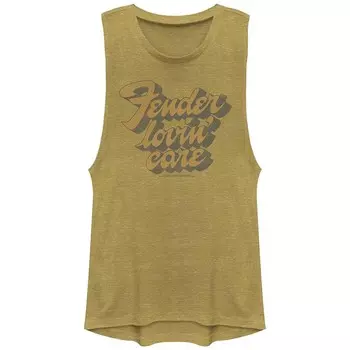 Майка с графическим рисунком Fender Lovin' Care для юниоров Licensed Character, цвет Gold Heather
