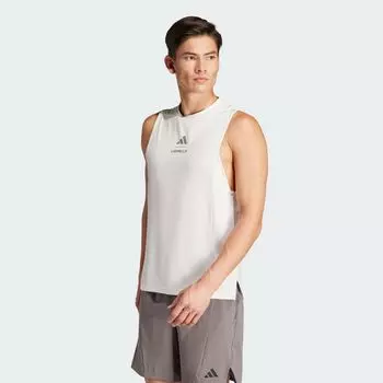 Майка с графическим рисунком Les Mills Adidas, цвет Chalk White