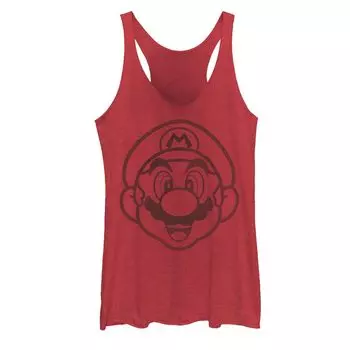Майка с графическим рисунком Nintendo Super Mario Big Face для юниоров Licensed Character
