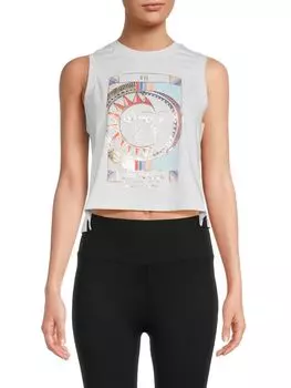 Майка с графическим рисунком Star Voyage Spiritual Gangster, темно-серый