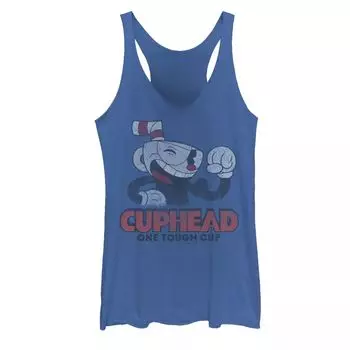 Майка с графикой Flex Pose для юниоров Cuphead "One Tough Cup" Licensed Character