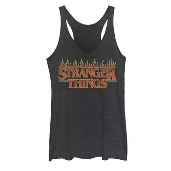 Майка с изображением гоночной спины и логотипом Fire Logo для юниоров Stranger Things Licensed Character