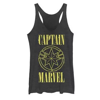 Майка с изображением капель краски Marvel Captain Marvel для юниоров Licensed Character