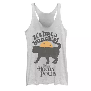 Майка с изображением кота Disney's Hocus Pocus Binx для юниоров Licensed Character, цвет White Heather