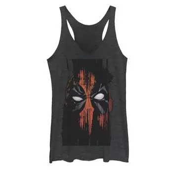 Майка с изображением лица с выцветшей краской Marvel Deadpool для юниоров Marvel