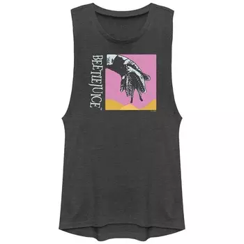 Майка с изображением песчаных червей Beetlejuice для юниоров и подростками Licensed Character, цвет Charcoal