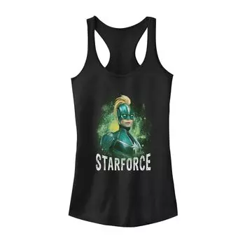 Майка с изображением портрета Капитана Марвел Starforce для юниоров Licensed Character