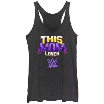 Майка с изображением Racerback для юниоров WWE This Mom Loves WWE Racerback Licensed Character