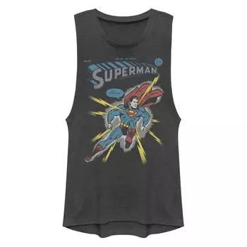 Майка с изображением Супермена и мускулов DC Comics для юниоров Licensed Character