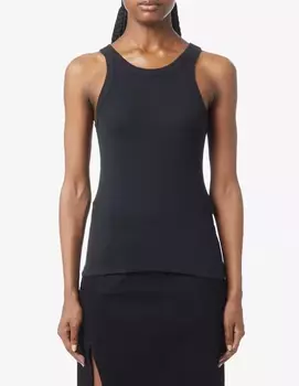 Майка с изогнутыми ребрами TOTEME, черный