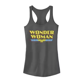 Майка с классическим текстовым логотипом и логотипом DC Comics для юниоров Wonder Woman Licensed Character