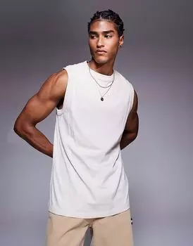 Майка с круглым вырезом ASOS DESIGN цвета «камень»