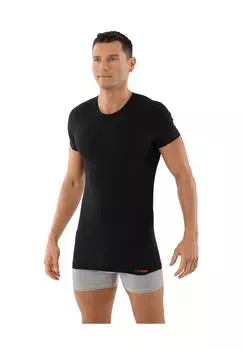 Майка с круглым вырезом, дышащая, с коротким рукавом Albertkreuz, черный