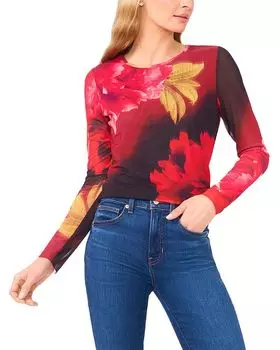 Майка с круглым вырезом Mesh Top Ted Baker, красный