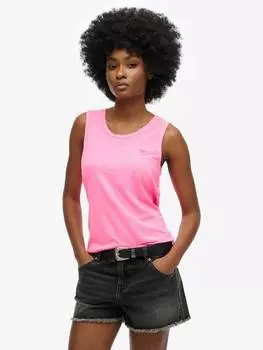 Майка с круглым вырезом Superdry, цвет Neon Pink