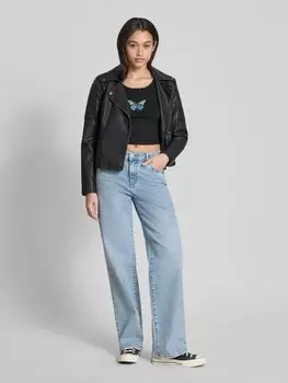 Майка с кружевной отделкой модель «Delarina» Hugo Blue, черный