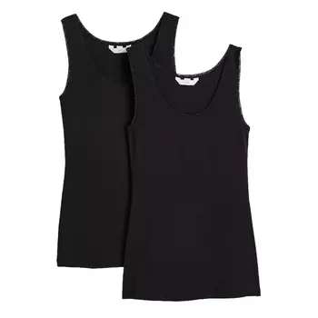 Майка с кружевом H&amp;M 2 шт, черный