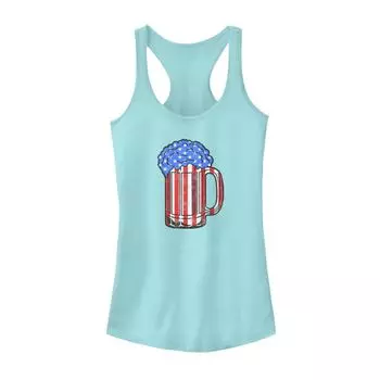 Майка с кружкой красного, белого и синего цвета для юниоров