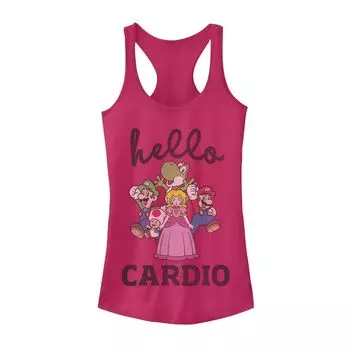 Майка с курсивом и курсивом для детей Nintendo Super Mario Hello Cardio Licensed Character