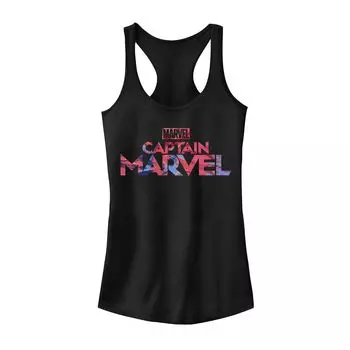 Майка с логотипом Captain Marvel для юниоров Tie Dye Fill Tank Licensed Character