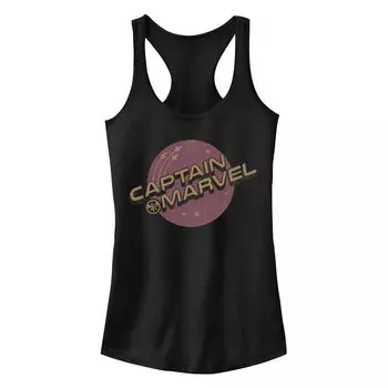 Майка с логотипом Captain Marvel Purple Planet для юниоров Licensed Character