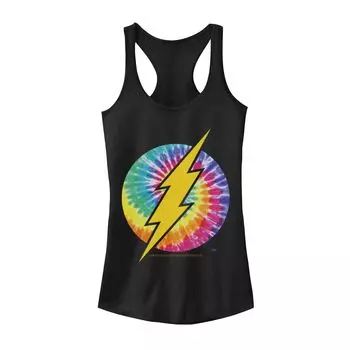 Майка с логотипом DC Comics Flash Tie Dye для юниоров Licensed Character
