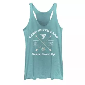 Майка с логотипом Disney's Peter Pan Camp Never Land 1953 для юниоров Licensed Character