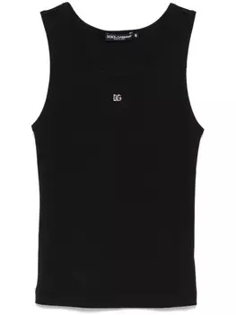 Майка с логотипом Dolce & Gabbana, черный