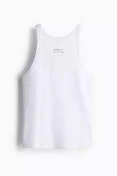 Майка с логотипом Drew из стразов Gestuz, белый