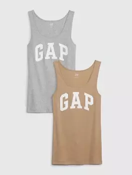 Майка с логотипом Gap, бежевый