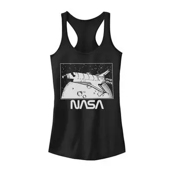 Майка с логотипом и плакатом NASA Shuttle Over The Moon для юниоров Licensed Character