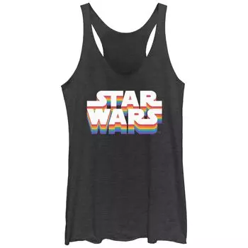 Майка с логотипом Tri-Blend Racerback для юниоров Star Wars Pride Drop Shadow Licensed Character