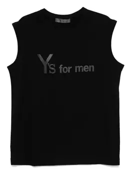 Майка с логотипом Y's, черный