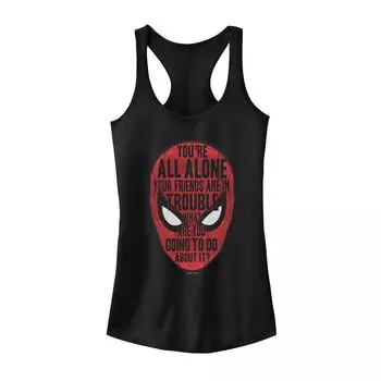 Майка с маской Marvel Spider-Man вдали от дома для юниоров и надписью Licensed Character