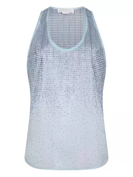 Майка с металлическим покрытием Genny, синий