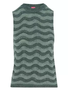 Майка с металлическими нитями MARKET, зеленый