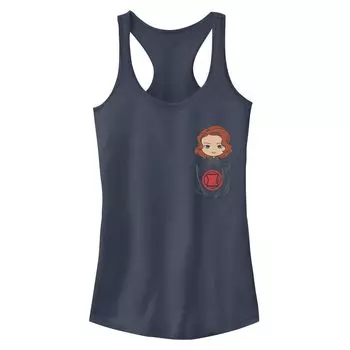 Майка с милым рисунком и карманами Marvel Black Widow для юниоров Licensed Character