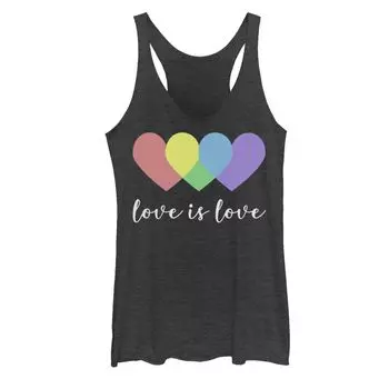 Майка с многослойными сердечками для юниоров Fifth Sun "Pride Love Is Love"