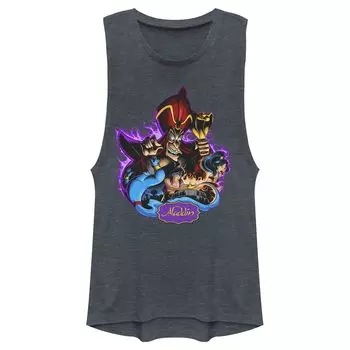Майка с мускулами Disney Aladdin Jafar Genie Jasmine Art для юниоров Licensed Character