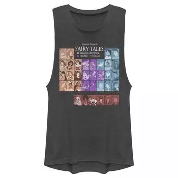 Майка с мускулами для подростков Disney Princess Periodic Table Fairy Tales Licensed Character