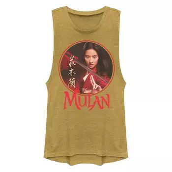 Майка с мускулистой фигурой Disney Mulan Live Action Circle для юниоров Licensed Character
