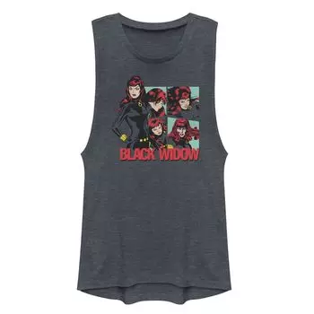 Майка с мускулистой графикой в стиле ретро Marvel Black Widow для юниоров Licensed Character