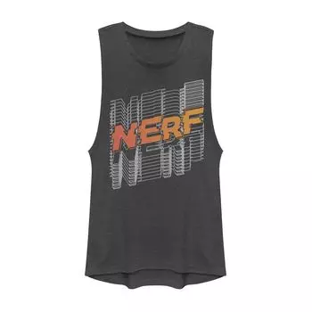 Майка с мускулистой текстурой и логотипом Nerf для юниоров Stacked Line Licensed Character