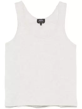 Майка с надписью APC Label A.P.C., серый