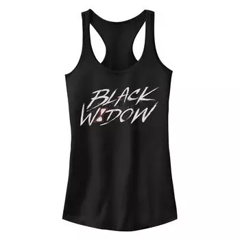 Майка с надписью «Black Widow» для подростков Marvel Black Widow Licensed Character