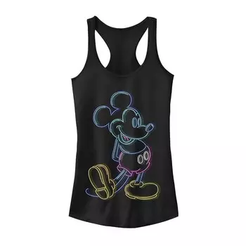 Майка с неоновым контуром для юниоров Disney Mickey Licensed Character, черный