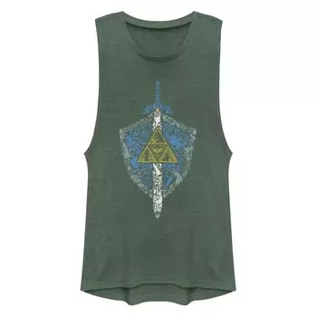 Майка с объемными мышцами и наполнителем для юниоров Legend Of Zelda Hylian Shield Licensed Character