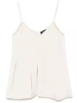 Майка с отделкой бисером Fabiana Filippi, нейтральный