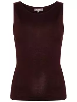 Майка с овальным вырезом N.Peal, бежевый