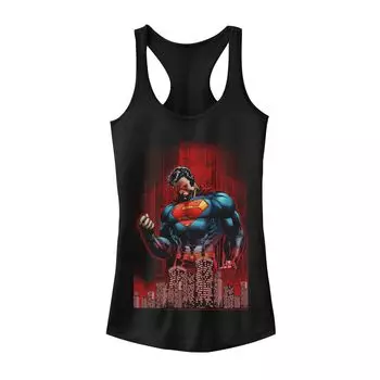 Майка с плакатом комиксов DC Comics Superman Skyline для юниоров Licensed Character